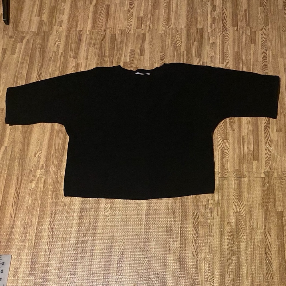 Philosophy black sweater dolman sleeve L
